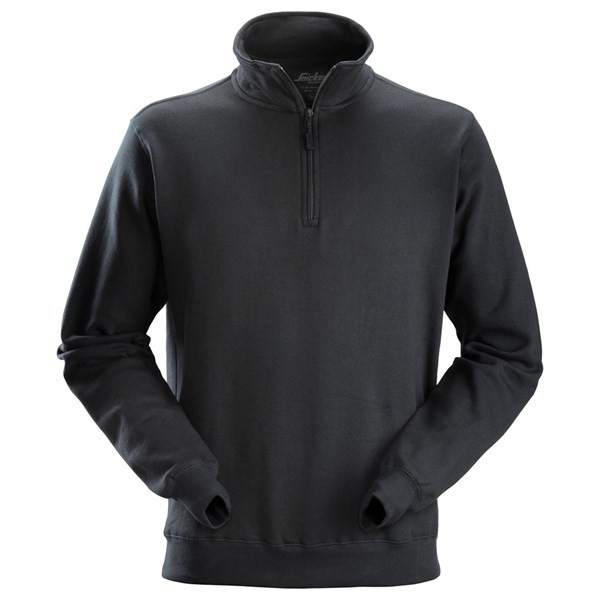 Sweatshirt met ½ Rits