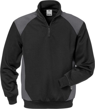Sweater met 1/4 rits
