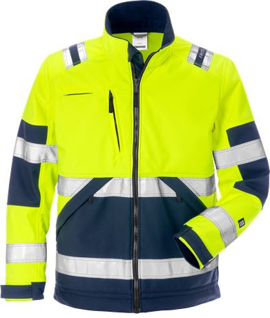 Hi-vis softshell jas