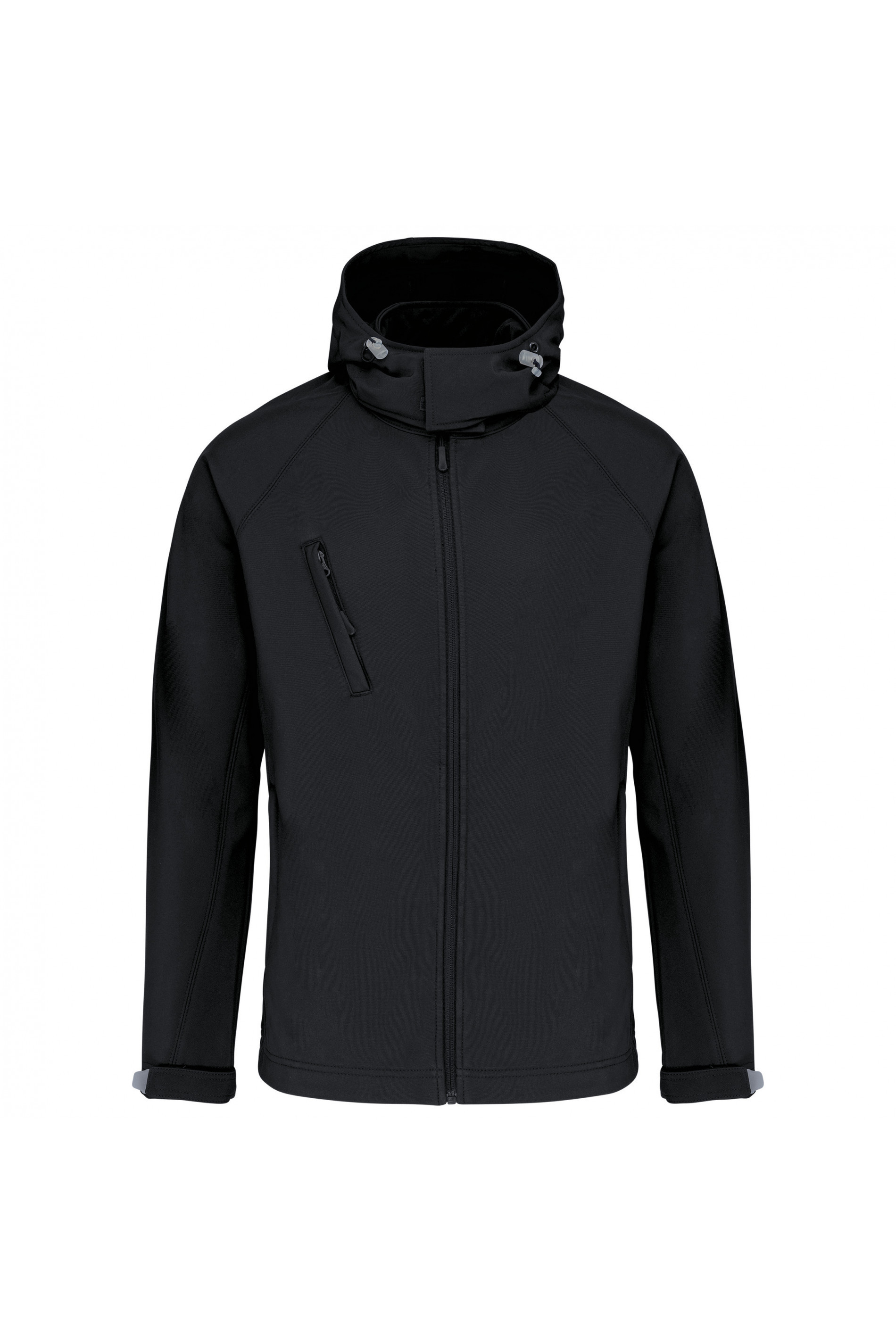 Softshell heren met afneembare kap