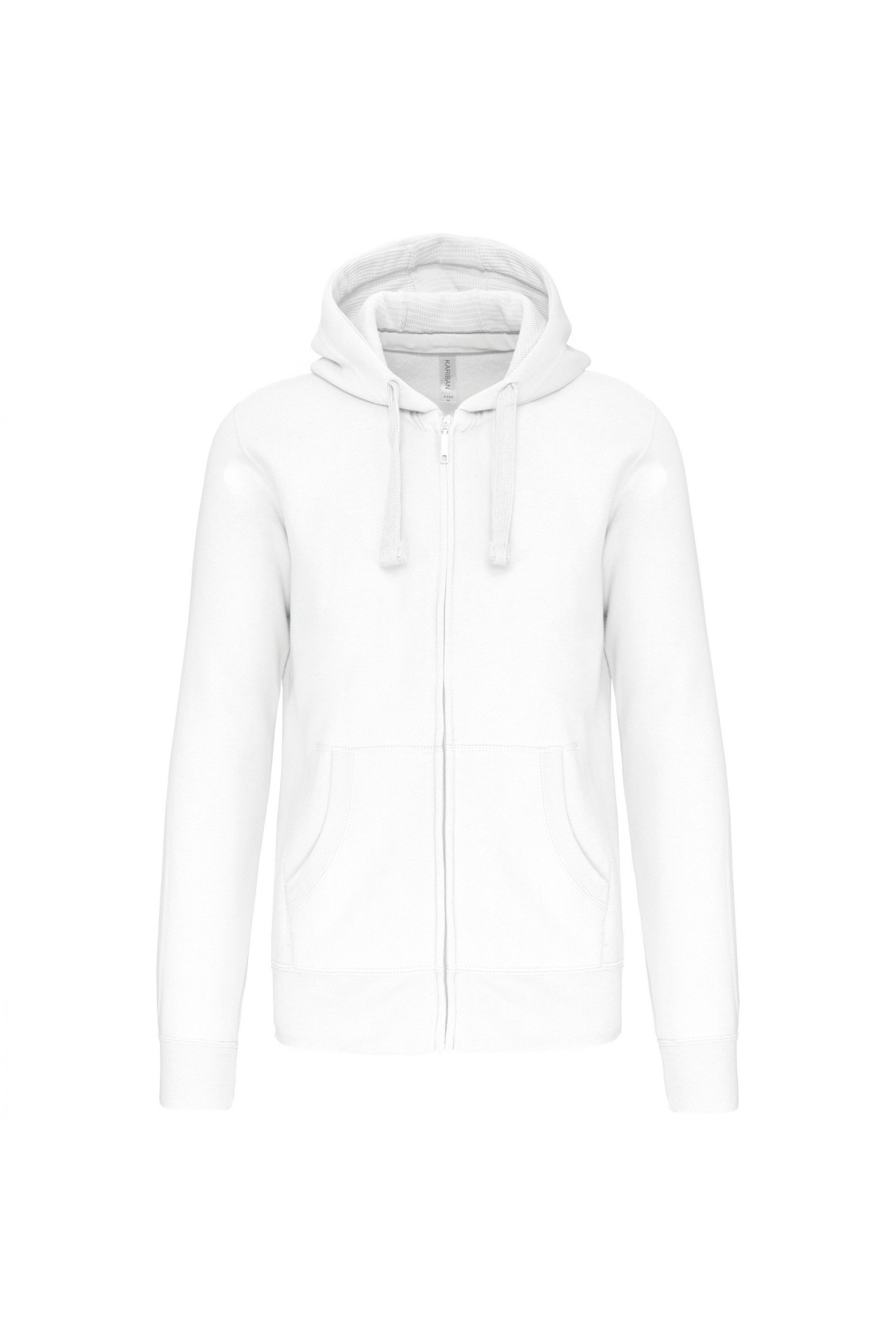 Hooded sweater met rits - K454