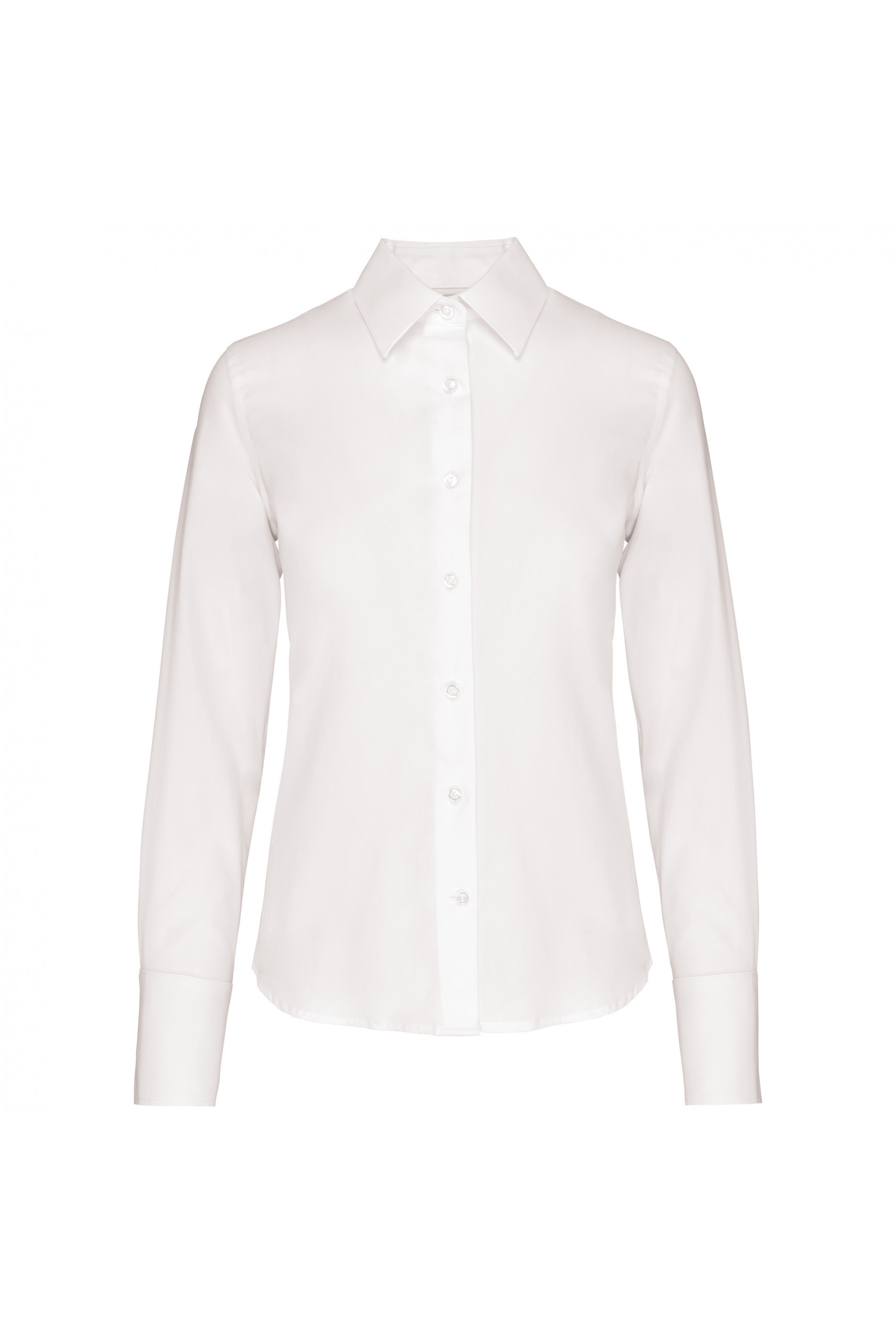 Non-iron hemd dames lang mouw