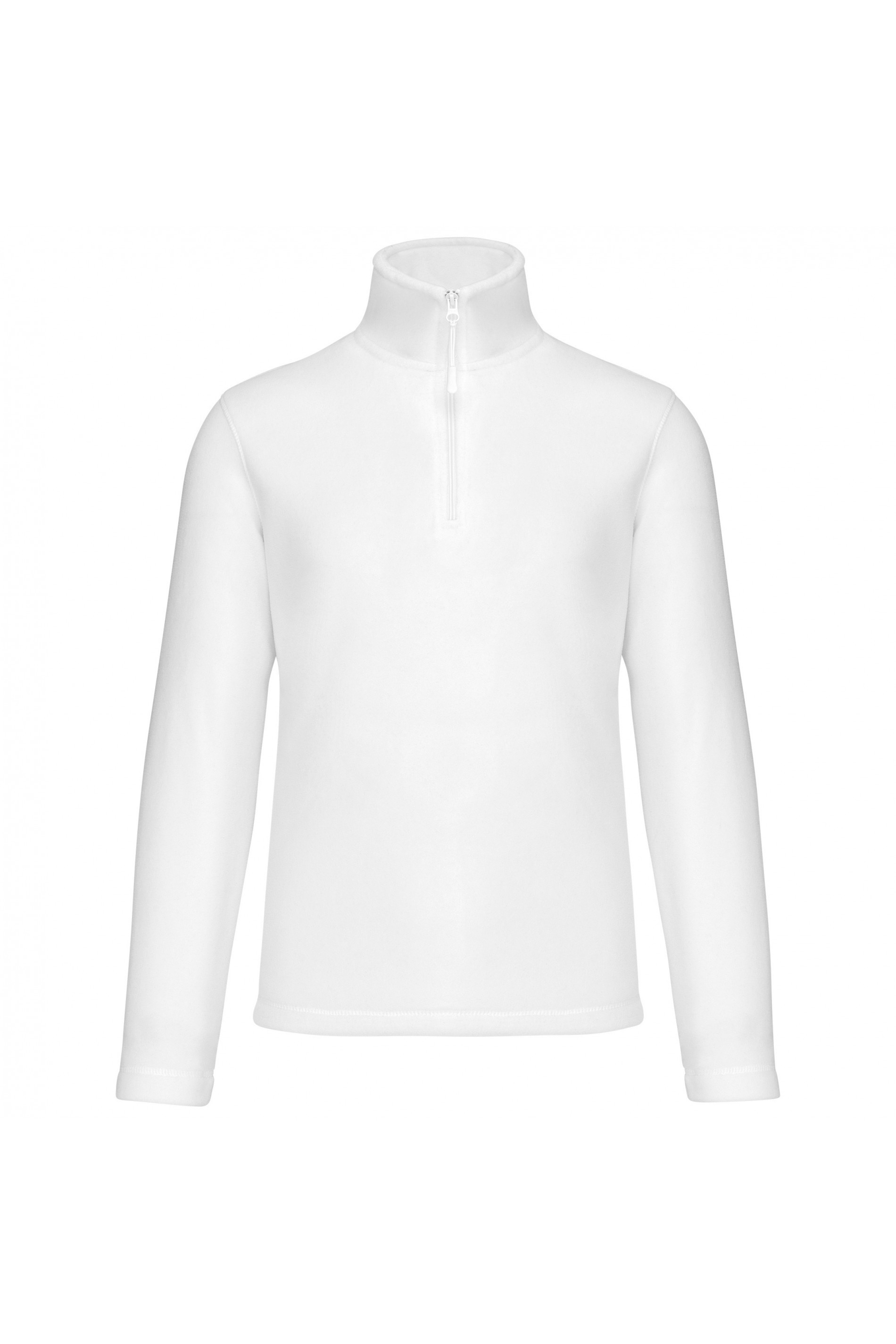 Fleece met ritskraag